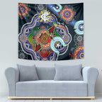 Custom NAIDOC Week 2024 Carlton Blues Tapestry Australia Aboriginal Dot Painting