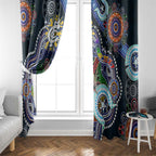 Custom NAIDOC Week 2024 Carlton Blues Window Curtain Australia Aboriginal Dot Painting