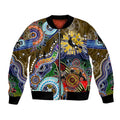 Custom NAIDOC Week 2024 Collingwood Magpies Bomber Jacket Australia Aboriginal Dot Painting