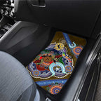 Custom NAIDOC Week 2024 Collingwood Magpies Car Mats Australia Aboriginal Dot Painting