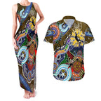 Custom NAIDOC Week 2024 Collingwood Magpies Couples Matching Tank Maxi Dress and Hawaiian Shirt Australia Aboriginal Dot Painting