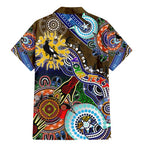 Custom NAIDOC Week 2024 Collingwood Magpies Family Matching Mermaid Dress and Hawaiian Shirt Australia Aboriginal Dot Painting