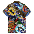 Custom NAIDOC Week 2024 Collingwood Magpies Family Matching Summer Maxi Dress and Hawaiian Shirt Australia Aboriginal Dot Painting