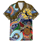 Custom NAIDOC Week 2024 Collingwood Magpies Family Matching Tank Maxi Dress and Hawaiian Shirt Australia Aboriginal Dot Painting