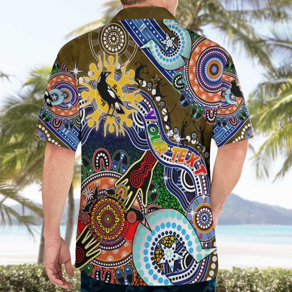 Custom NAIDOC Week 2024 Collingwood Magpies Hawaiian Shirt Australia Aboriginal Dot Painting