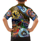 Custom NAIDOC Week 2024 Collingwood Magpies Hawaiian Shirt Australia Aboriginal Dot Painting