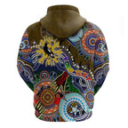 Custom NAIDOC Week 2024 Collingwood Magpies Hoodie Australia Aboriginal Dot Painting