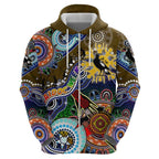 Custom NAIDOC Week 2024 Collingwood Magpies Hoodie Australia Aboriginal Dot Painting