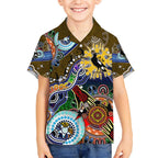 Custom NAIDOC Week 2024 Collingwood Magpies Kid Hawaiian Shirt Australia Aboriginal Dot Painting