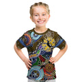 Custom NAIDOC Week 2024 Collingwood Magpies Kid T Shirt Australia Aboriginal Dot Painting