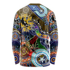 Custom NAIDOC Week 2024 Collingwood Magpies Long Sleeve Shirt Australia Aboriginal Dot Painting