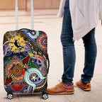 Custom NAIDOC Week 2024 Collingwood Magpies Luggage Cover Australia Aboriginal Dot Painting