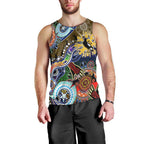Custom NAIDOC Week 2024 Collingwood Magpies Men Tank Top Australia Aboriginal Dot Painting