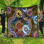 Custom NAIDOC Week 2024 Collingwood Magpies Quilt Australia Aboriginal Dot Painting