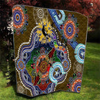 Custom NAIDOC Week 2024 Collingwood Magpies Quilt Australia Aboriginal Dot Painting