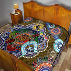 Custom NAIDOC Week 2024 Collingwood Magpies Quilt Australia Aboriginal Dot Painting