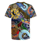 Custom NAIDOC Week 2024 Collingwood Magpies Rugby Jersey Australia Aboriginal Dot Painting