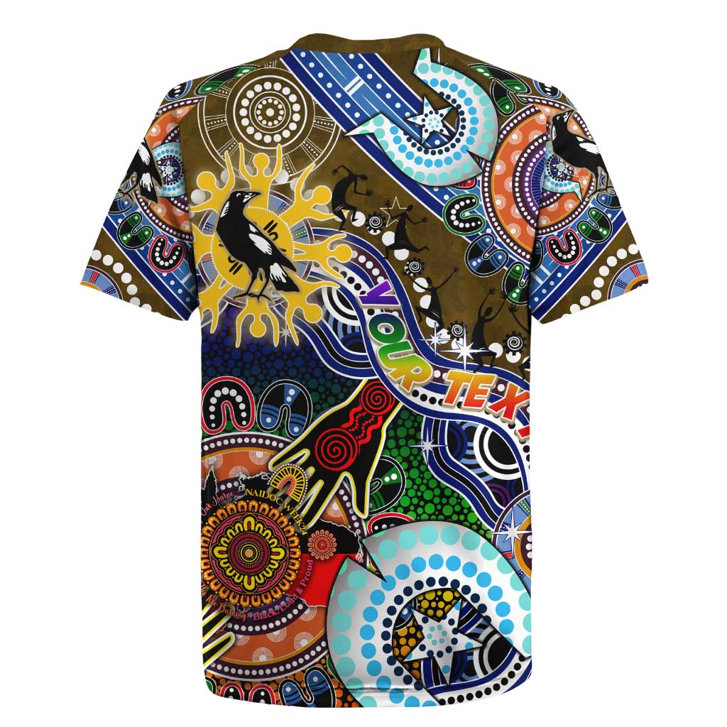 Custom NAIDOC Week 2024 Collingwood Magpies Rugby Jersey Australia Aboriginal Dot Painting