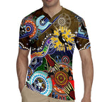 Custom NAIDOC Week 2024 Collingwood Magpies Rugby Jersey Australia Aboriginal Dot Painting