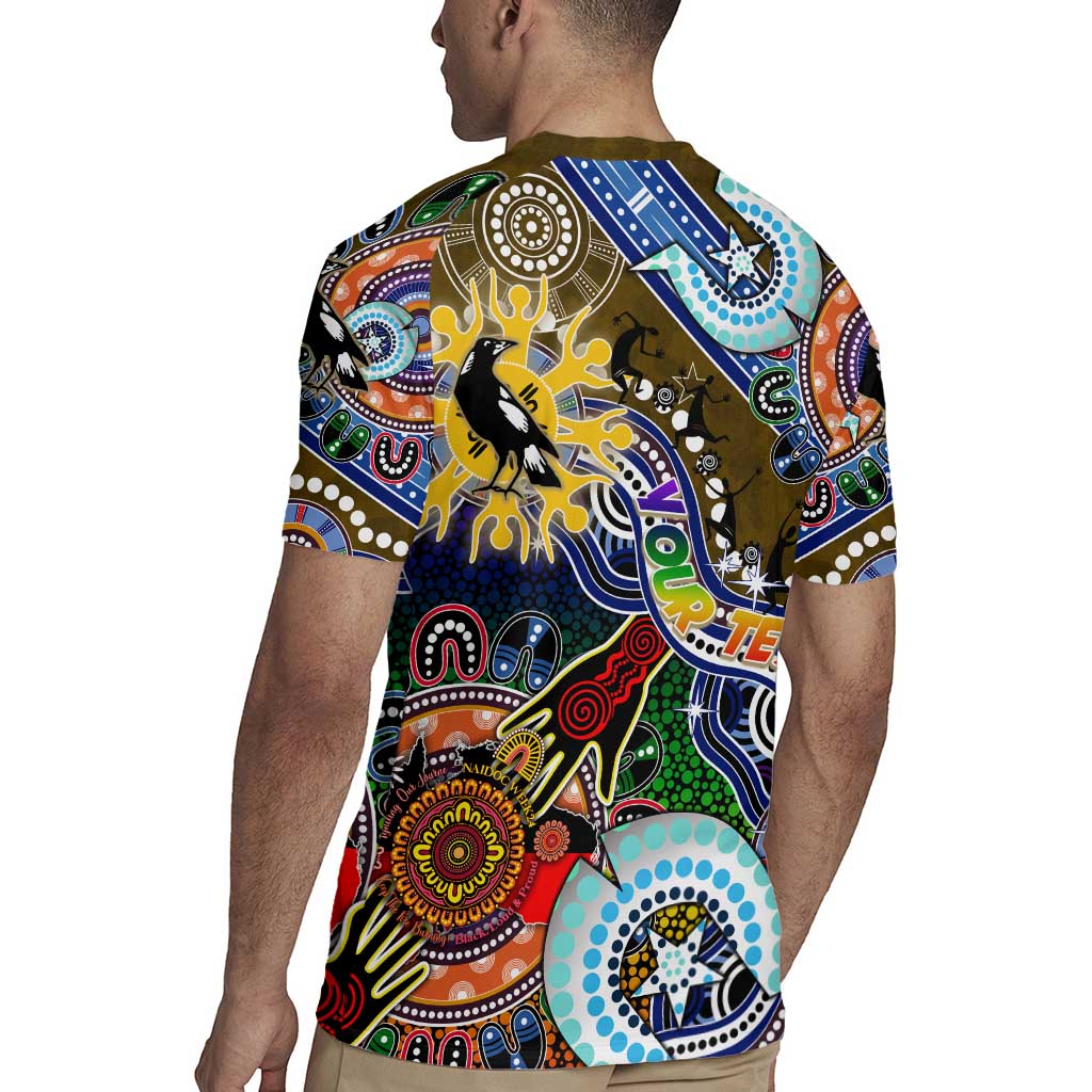 Custom NAIDOC Week 2024 Collingwood Magpies Rugby Jersey Australia Aboriginal Dot Painting