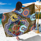 Custom NAIDOC Week 2024 Collingwood Magpies Sarong Australia Aboriginal Dot Painting