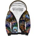 Custom NAIDOC Week 2024 Collingwood Magpies Sherpa Hoodie Australia Aboriginal Dot Painting