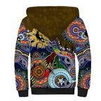 Custom NAIDOC Week 2024 Collingwood Magpies Sherpa Hoodie Australia Aboriginal Dot Painting
