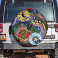 Custom NAIDOC Week 2024 Collingwood Magpies Spare Tire Cover Australia Aboriginal Dot Painting
