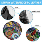 Custom NAIDOC Week 2024 Collingwood Magpies Spare Tire Cover Australia Aboriginal Dot Painting