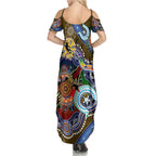 Custom NAIDOC Week 2024 Collingwood Magpies Summer Maxi Dress Australia Aboriginal Dot Painting