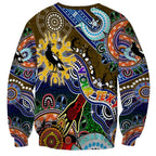 Custom NAIDOC Week 2024 Collingwood Magpies Sweatshirt Australia Aboriginal Dot Painting
