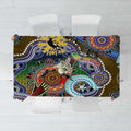 Custom NAIDOC Week 2024 Collingwood Magpies Tablecloth Australia Aboriginal Dot Painting