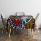 Custom NAIDOC Week 2024 Collingwood Magpies Tablecloth Australia Aboriginal Dot Painting
