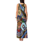 Custom NAIDOC Week 2024 Collingwood Magpies Tank Maxi Dress Australia Aboriginal Dot Painting