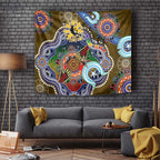 Custom NAIDOC Week 2024 Collingwood Magpies Tapestry Australia Aboriginal Dot Painting