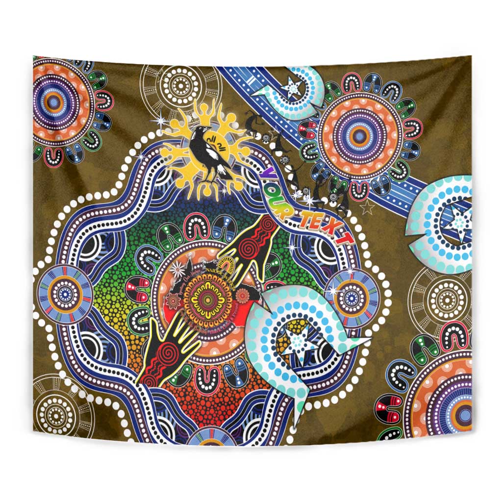 Custom NAIDOC Week 2024 Collingwood Magpies Tapestry Australia Aboriginal Dot Painting