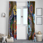Custom NAIDOC Week 2024 Collingwood Magpies Window Curtain Australia Aboriginal Dot Painting