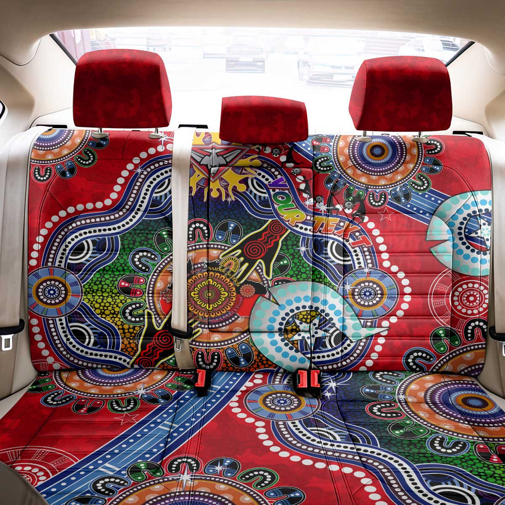 Custom NAIDOC Week 2024 Essendon Bombers Back Car Seat Cover Australia Aboriginal Dot Painting