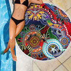 Custom NAIDOC Week 2024 Essendon Bombers Beach Blanket Australia Aboriginal Dot Painting