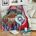 Custom NAIDOC Week 2024 Essendon Bombers Blanket Australia Aboriginal Dot Painting