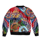 Custom NAIDOC Week 2024 Essendon Bombers Bomber Jacket Australia Aboriginal Dot Painting
