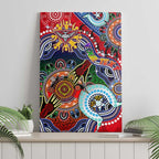 Custom NAIDOC Week 2024 Essendon Bombers Canvas Wall Art Australia Aboriginal Dot Painting