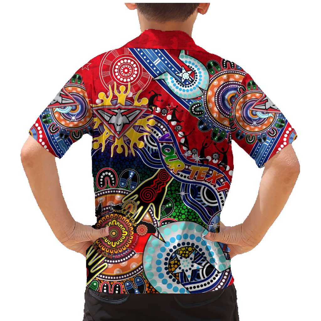 Custom NAIDOC Week 2024 Essendon Bombers Family Matching Mermaid Dress and Hawaiian Shirt Australia Aboriginal Dot Painting