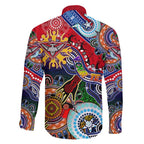 Custom NAIDOC Week 2024 Essendon Bombers Family Matching Tank Maxi Dress and Hawaiian Shirt Australia Aboriginal Dot Painting