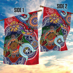 Custom NAIDOC Week 2024 Essendon Bombers Garden Flag Australia Aboriginal Dot Painting