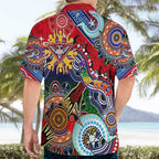 Custom NAIDOC Week 2024 Essendon Bombers Hawaiian Shirt Australia Aboriginal Dot Painting