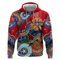 Custom NAIDOC Week 2024 Essendon Bombers Hoodie Australia Aboriginal Dot Painting