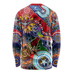 Custom NAIDOC Week 2024 Essendon Bombers Long Sleeve Shirt Australia Aboriginal Dot Painting