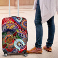 Custom NAIDOC Week 2024 Essendon Bombers Luggage Cover Australia Aboriginal Dot Painting