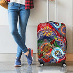 Custom NAIDOC Week 2024 Essendon Bombers Luggage Cover Australia Aboriginal Dot Painting